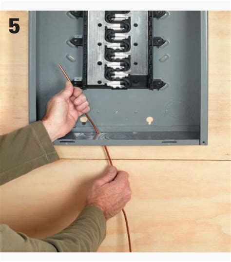 run ground wire to electrical panel